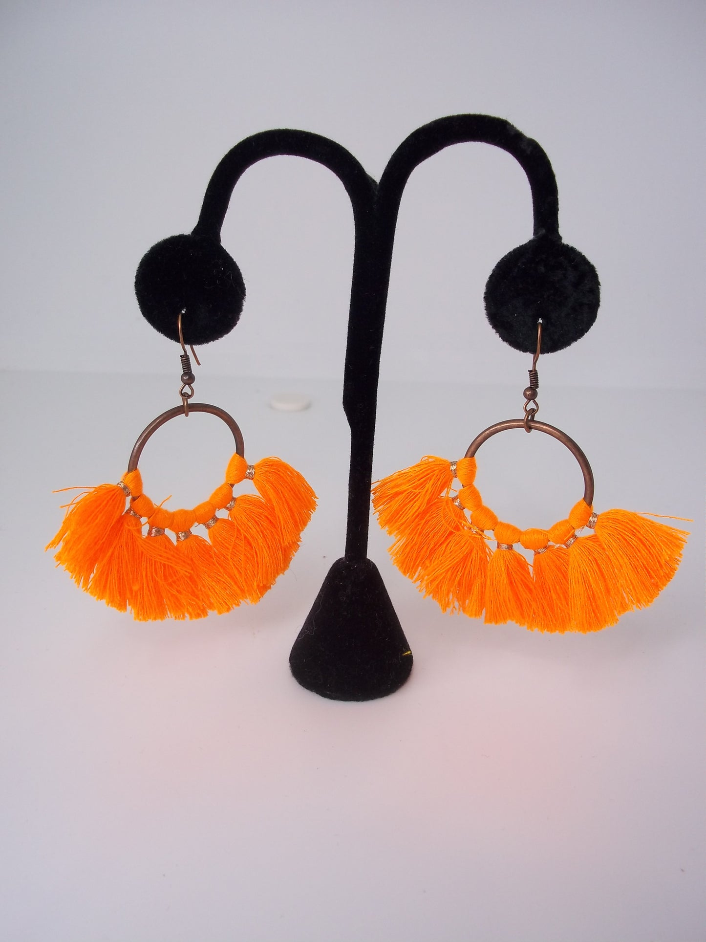 Neon Fan Earrings