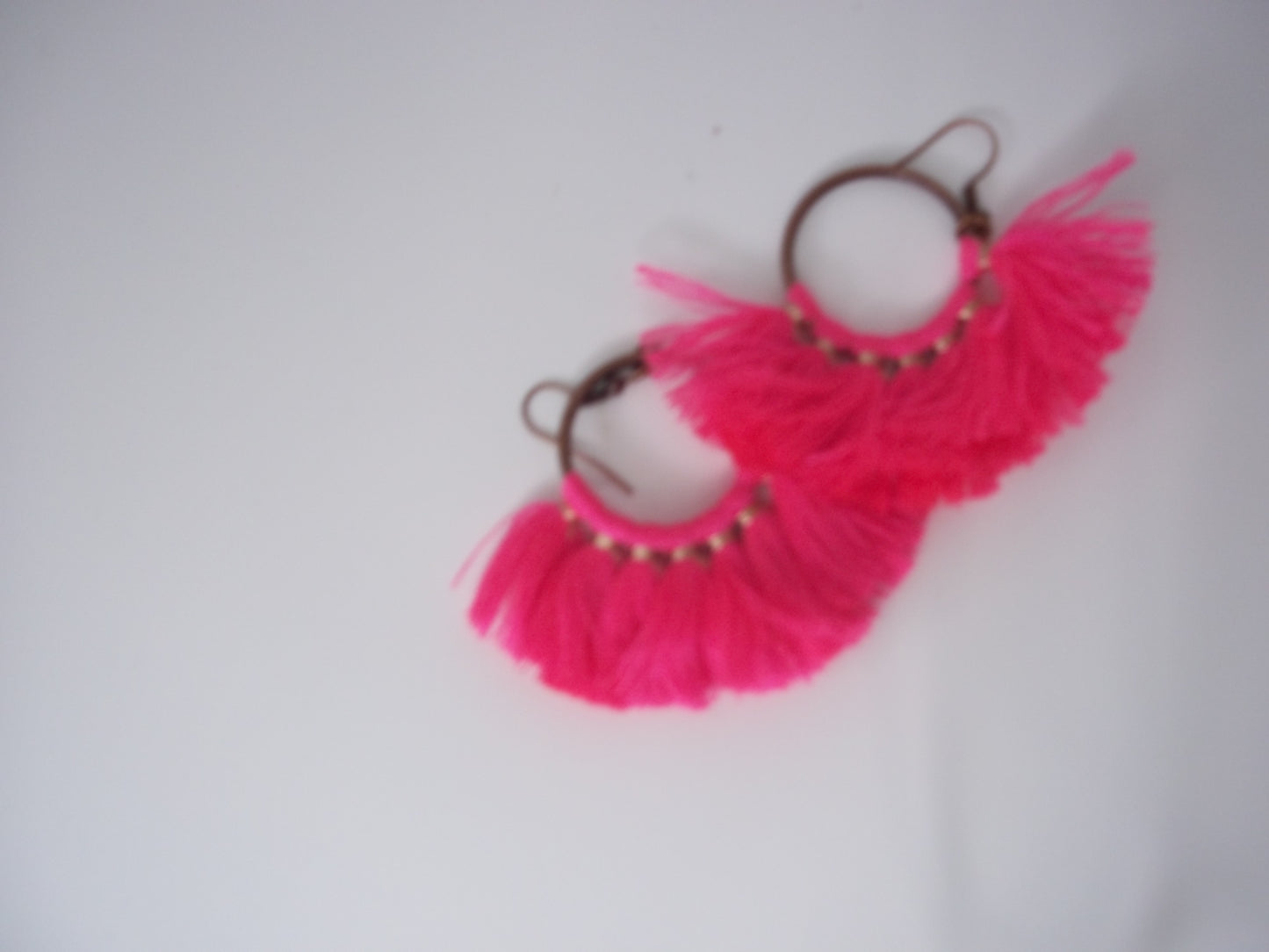 Neon Fan Earrings